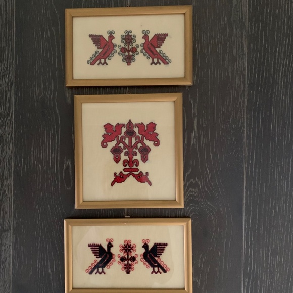 Needlepoint Pictures Set of 3 - Picture 2 of 6